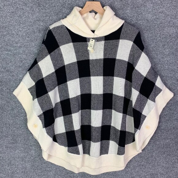 NWT $129 Talbots Womens Pullover Poncho Sweater Size Medium Shawl Neck - Picture 1 of 10